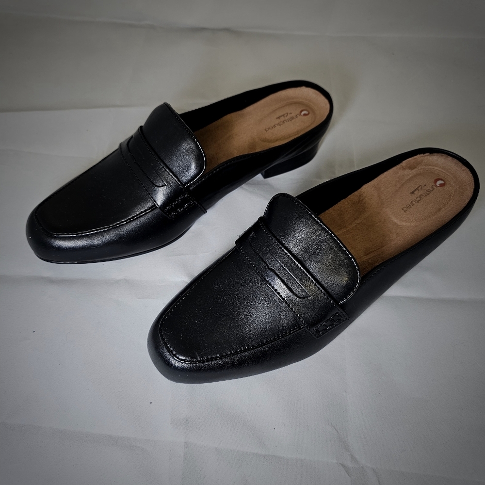 Unstructured By Clarks Slip On Mules - image 6